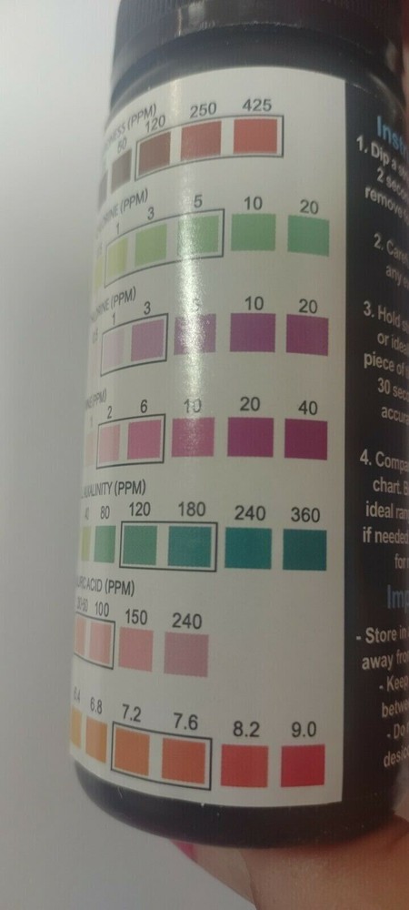 Pool and Spa Test Strips / 100 Strip Pack/ JNW/Testing Direct