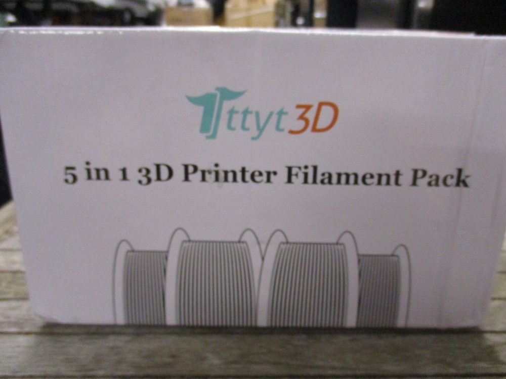 TTYT3D 3D Printer Filament Pack (5 Glow in the dark spools) NEW