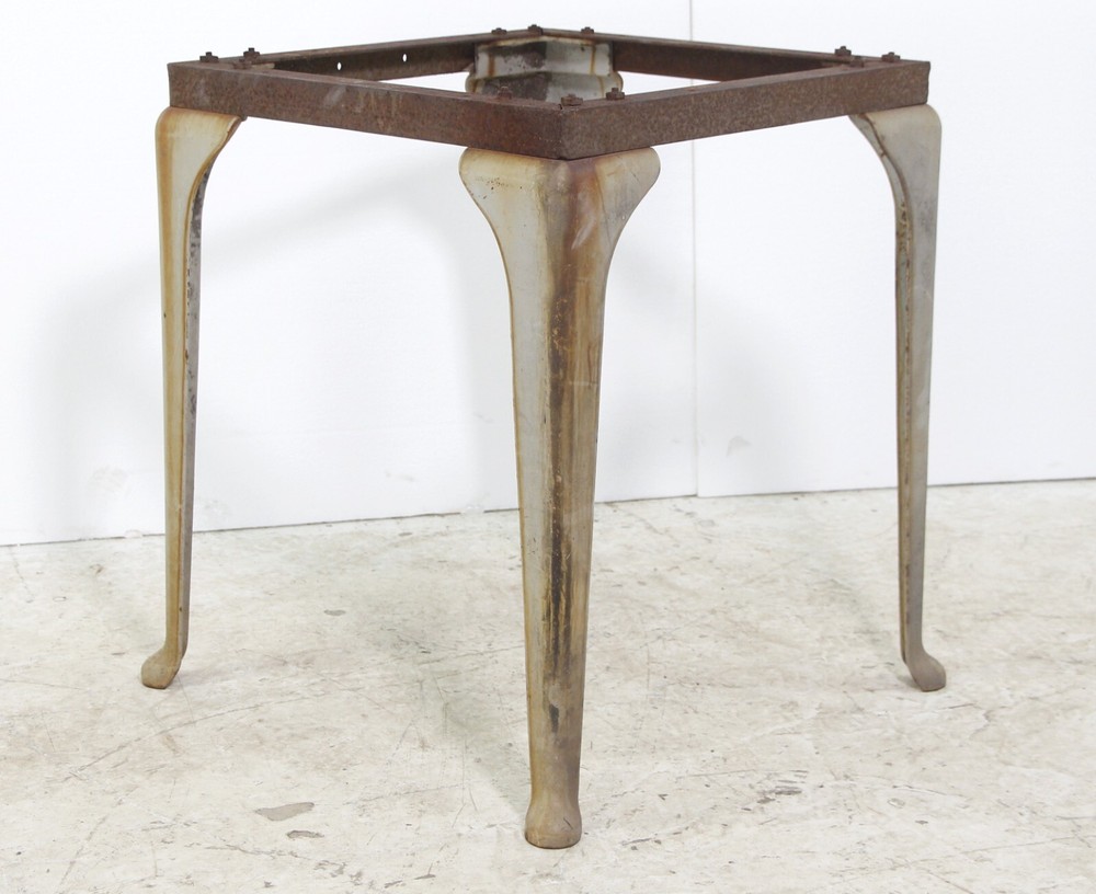 Cast Iron & Enameled Steel Table Frame