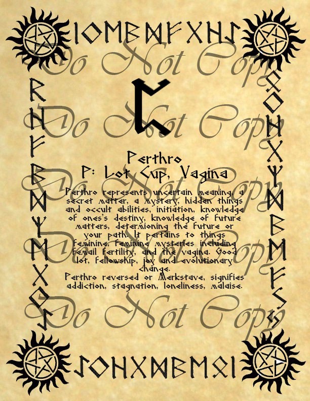 Runes, 28 Book of Shadows pages