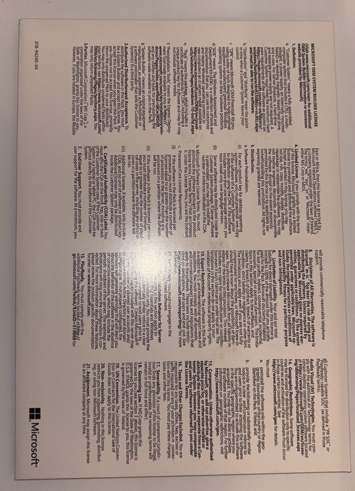 Microsoft Windows Server STD 2025 OEM DVD 16 Core English Windows Server 2025