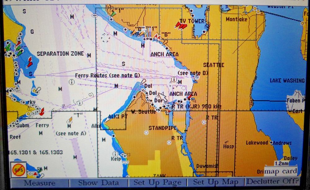 Garmin BlueChart Seattle MUS023R Boat Navigation Data Card Chart Map Chip
