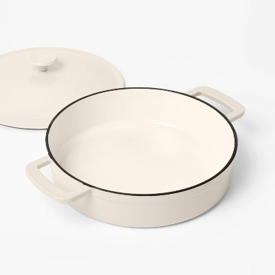3.5qt Enamel Braiser Cream - Figmint