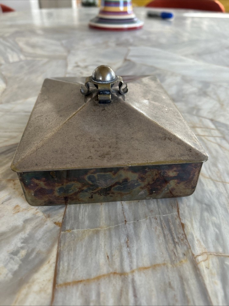 Antique Silver Plated Cigarette Box