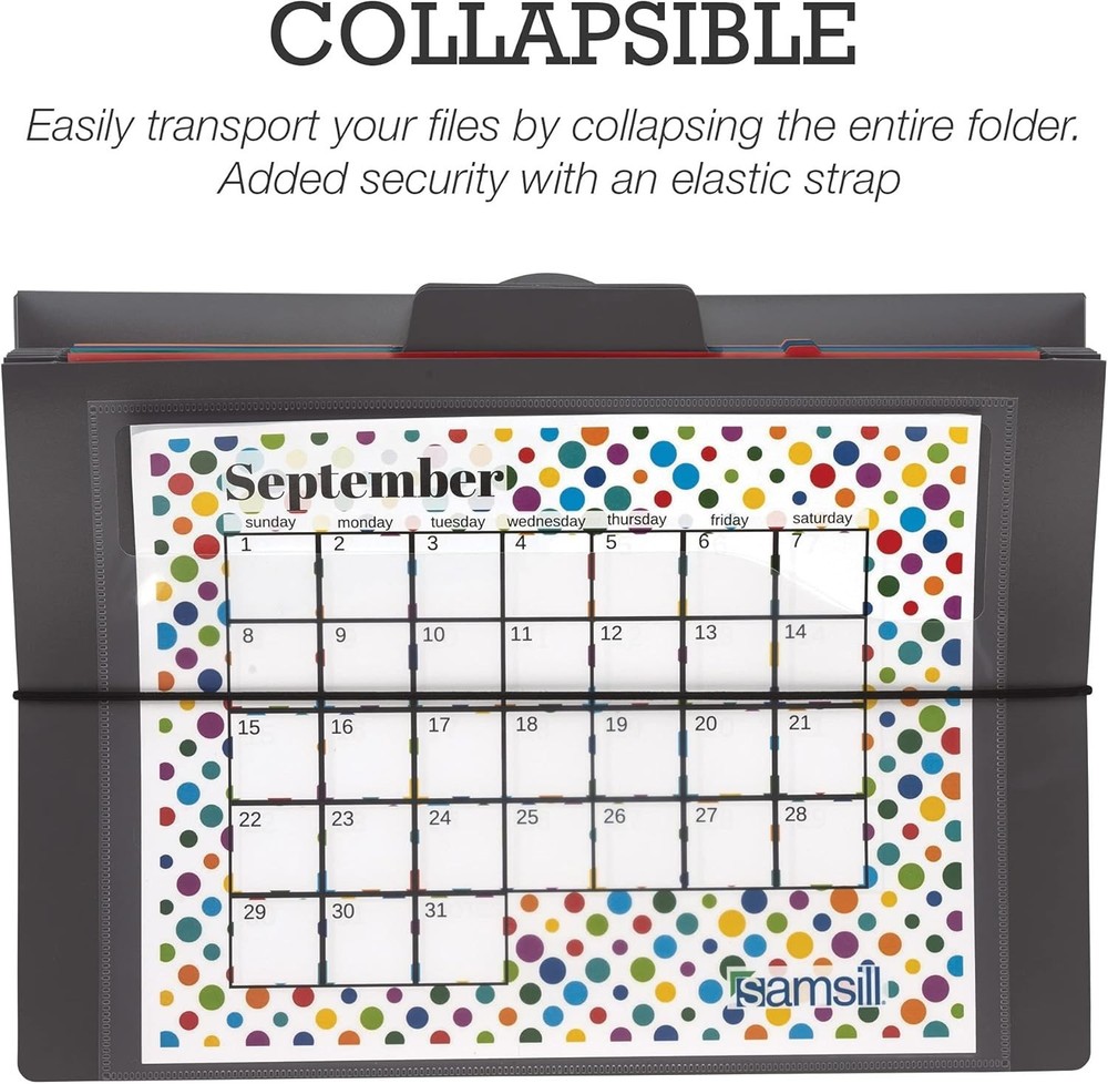 Cascading Wall File Organizer Classrom Organization & Storage 6 Removable Poly