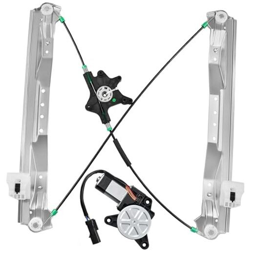 Front Driver Side Power Window Regulator with Motor (6 Front Driver With Motor
