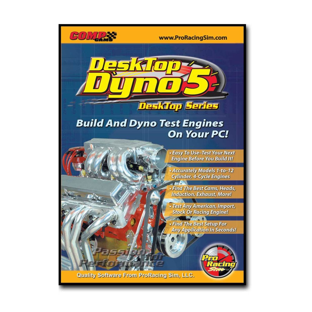 COMP Cams Diagnostic Software 186011; Desktop Dyno 5 CD, PC-compatible