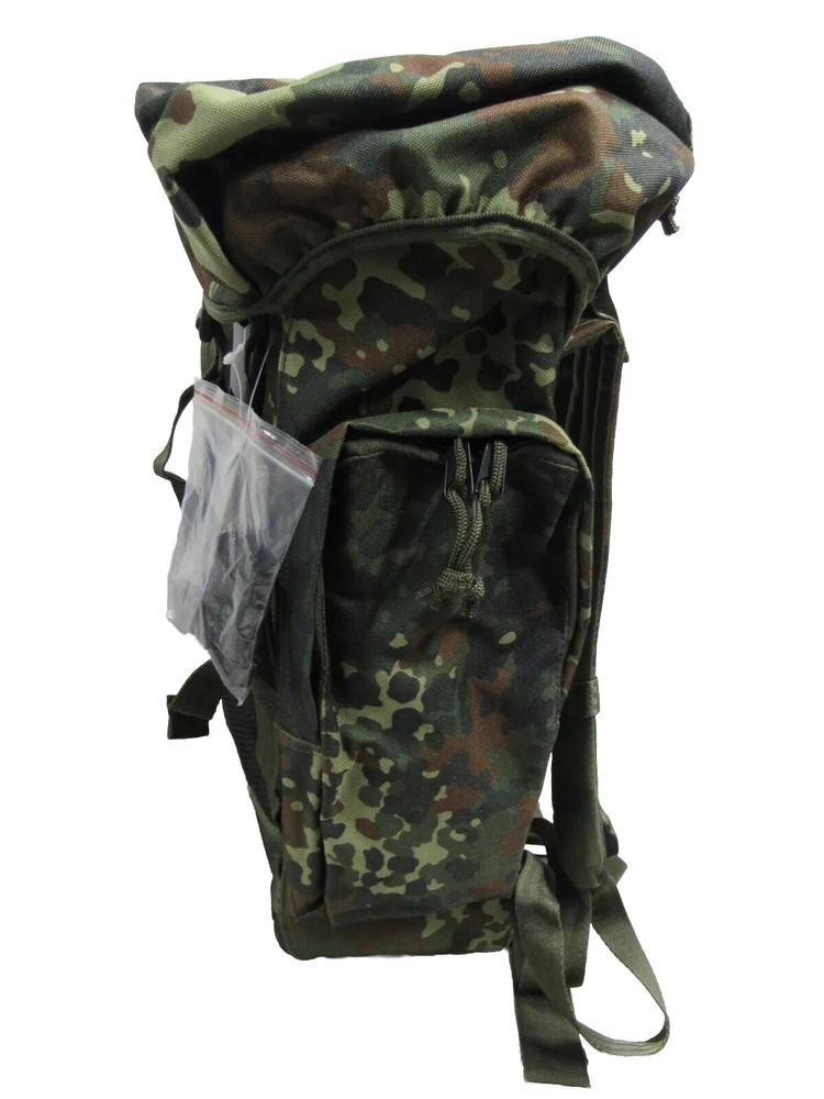 STURM Mil-Tec German Flecktarn Camo Pattern Combat Pack Rucksack with Straps