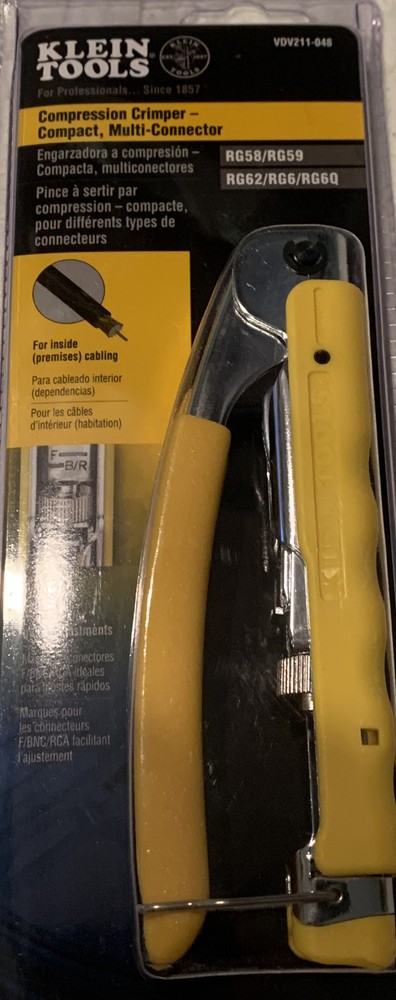 *BRAND NEW* - Klein Tools VDV211-048 Compact Multi-Connector Compression Crimper