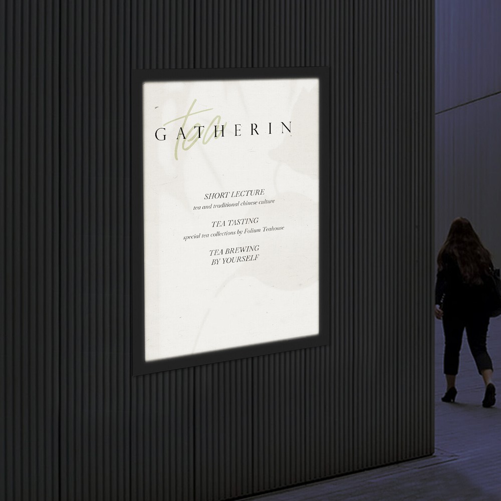 LED Poster Frame 23.2×16.9in with Adjustable Brightness for Advertising