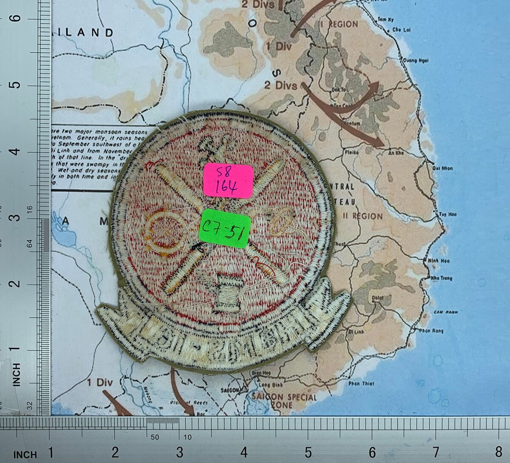 PATCH , USMC Marine H & MS 16 Vietnam War Patch , S8