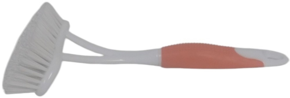 Orange All Pure Large Flat Head Dish Brush