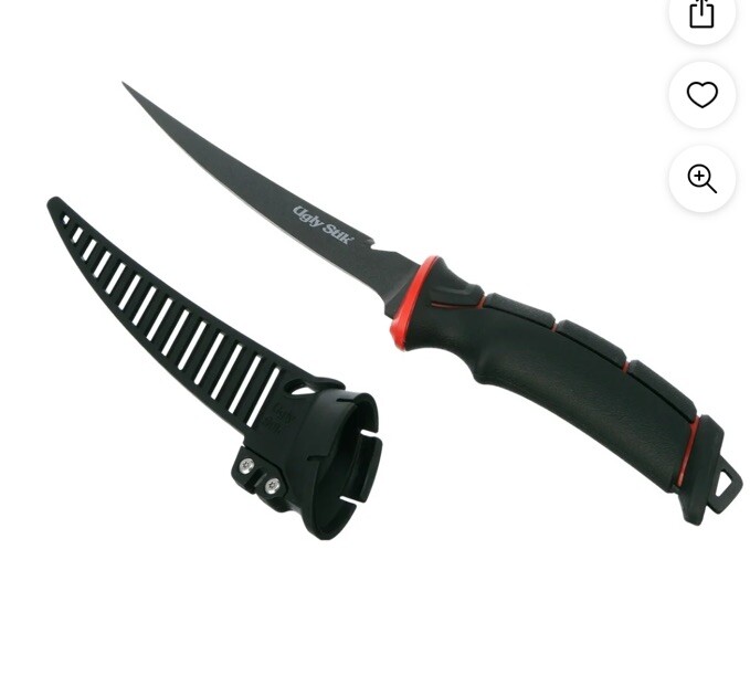 Ugly Stik 7" Filet Knife With Sheath USTOOL7TK 1522584