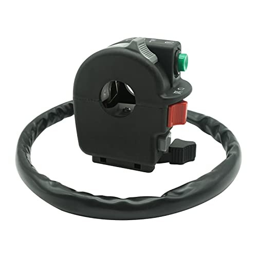 Left Handlebar Start Stop Headlight Override Switch for Kawasaki Brute Force