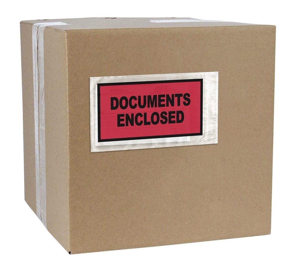 Packing List Envelopes Back Loading Self-Sealing 1000 Count 5.5 x 10 in