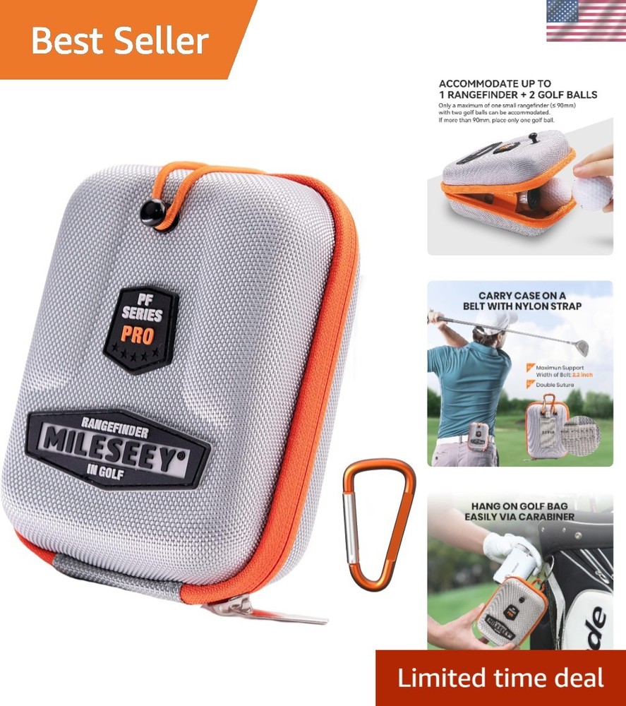 Golf Rangefinder Hard Shell Case - Universal Fit, Waterproof & Durable