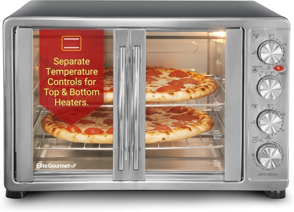 Versatile 18-Slice Countertop Oven - Convection, Rotisserie & Keep Warm Function