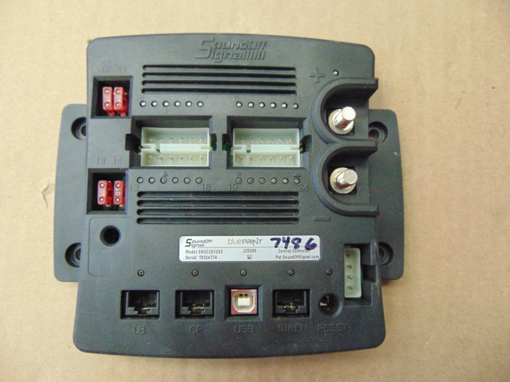 SOUND OFF SIGNAL MODEL ENGC01243 CENTRAL CONTROLLER #7486