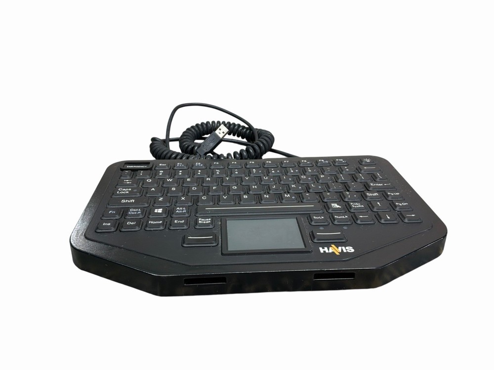 Havis KB-108 USB Rugged Keyboard with Integrated Touch Pad