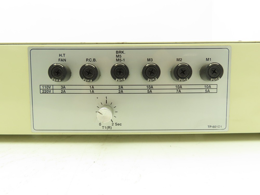 Transpak TP-601D1 Controller Beta Plus Packaging Machine W Fuses 110/220