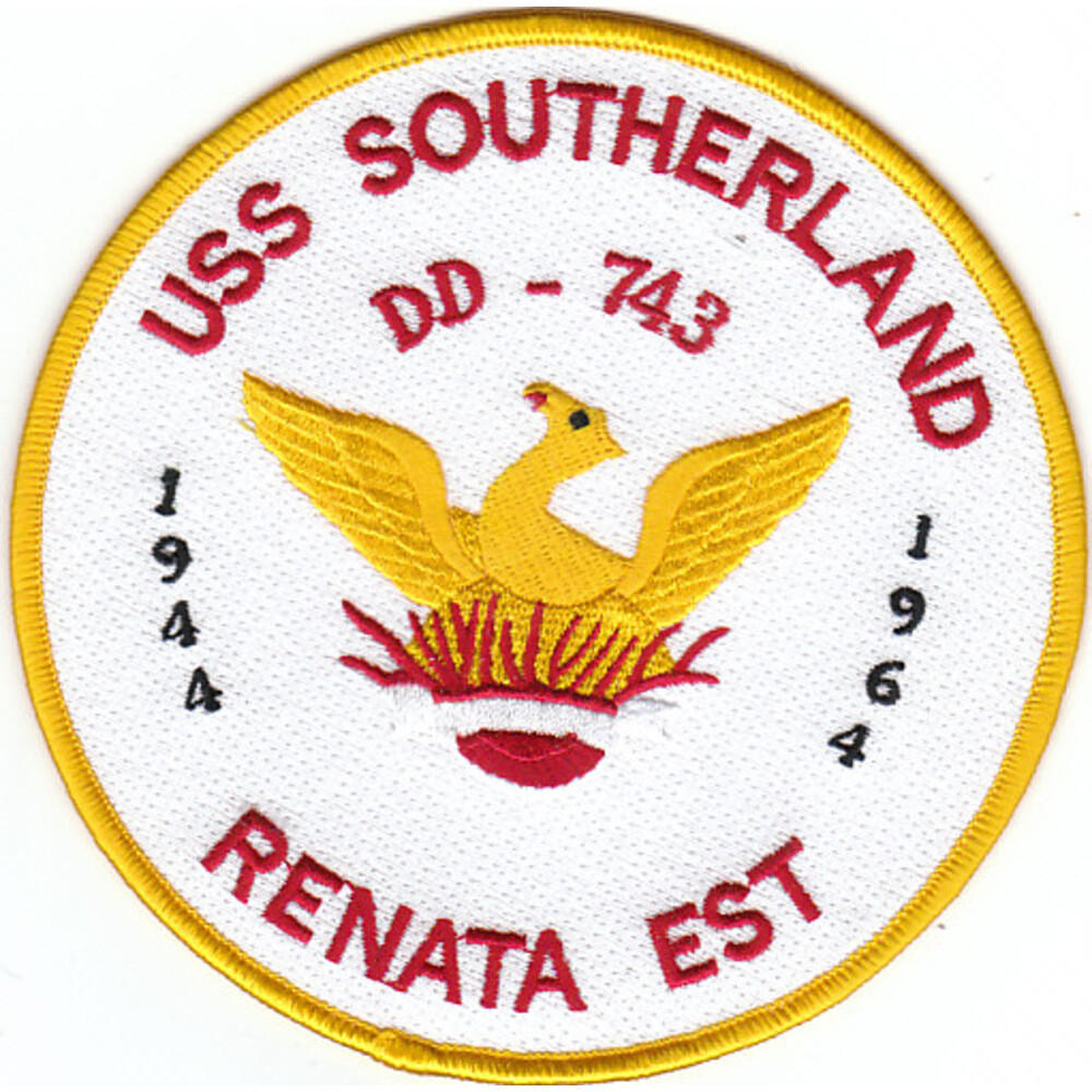 DD-743 USS Southerland Patch - Version c