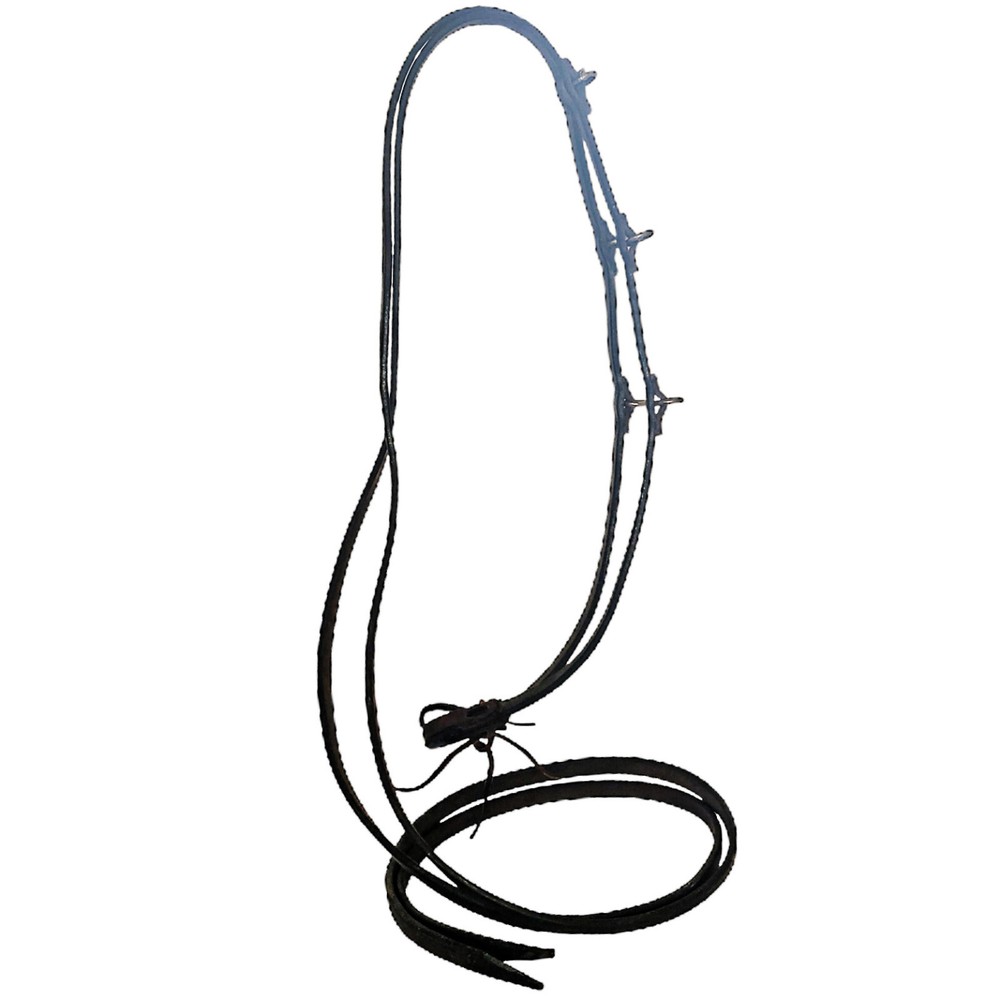 Harness Leather German Martingale Style Training Schooling Split Reins Dee Rings