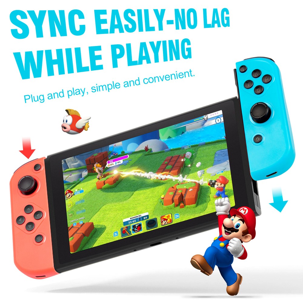 Pair Wireless Controller For Nintendo Switch Left + Right Gamepad Joystick