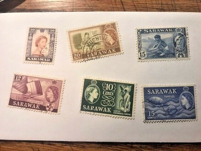 Sarawak Stamp Group Used #60st