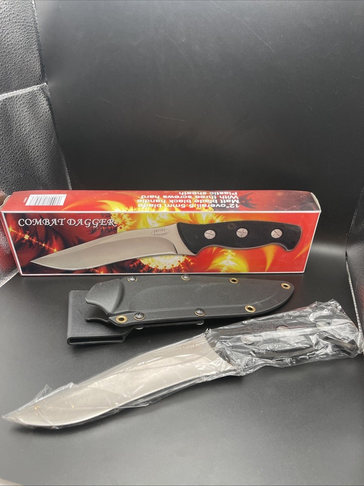 🔥 Frost Combat Dagger 12” 5.5mm NIB With Plastic Sheath