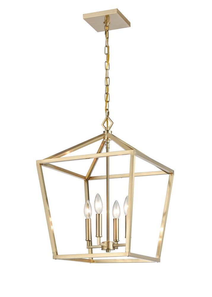 Millennium 16" Open Frame - Gold, Champ, Gld Leaf 4-Light