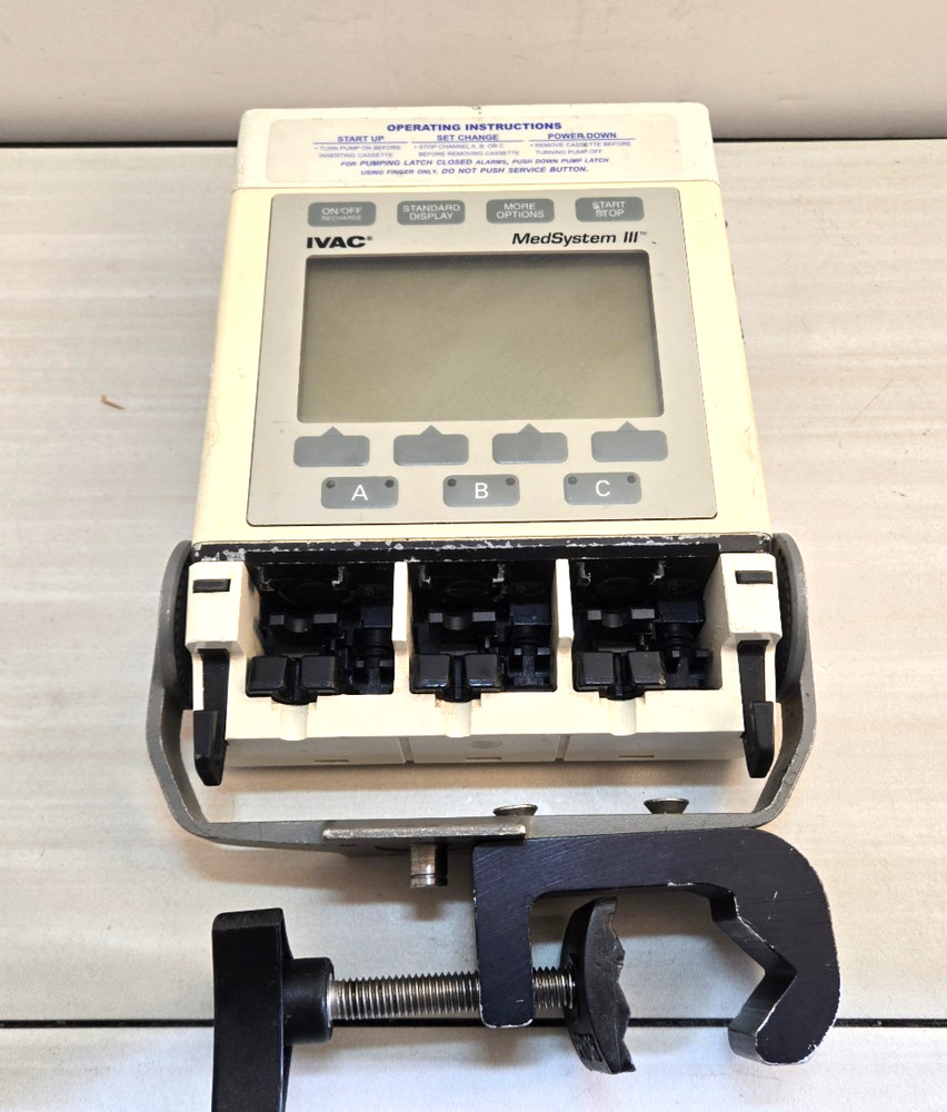 Medsystem III 2863B Pump w/pole clamp