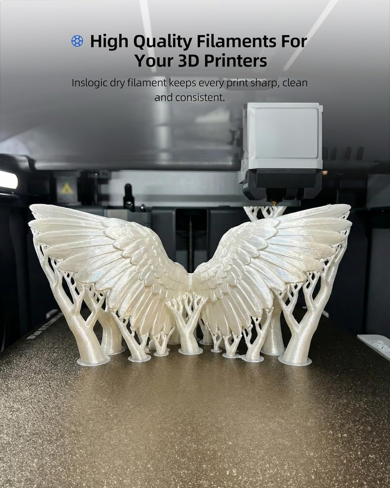 Inslogic 3D Printing Filament Silk PLA Filament Bundle Multicolor, Silky Smooth