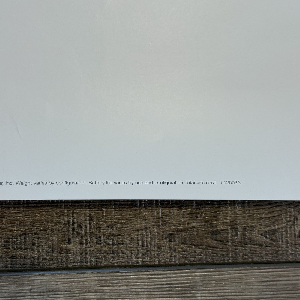 Apple 2001 "Think Different" Titanium PowerBook G4 Poster 23 x 40