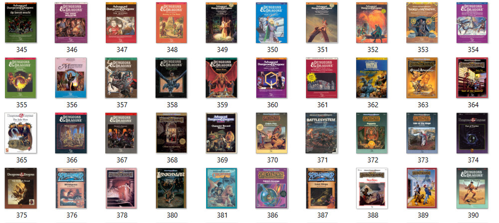 Huge D & D Mixed 3 Version Collection Books Module's User Guide 550+ PDF
