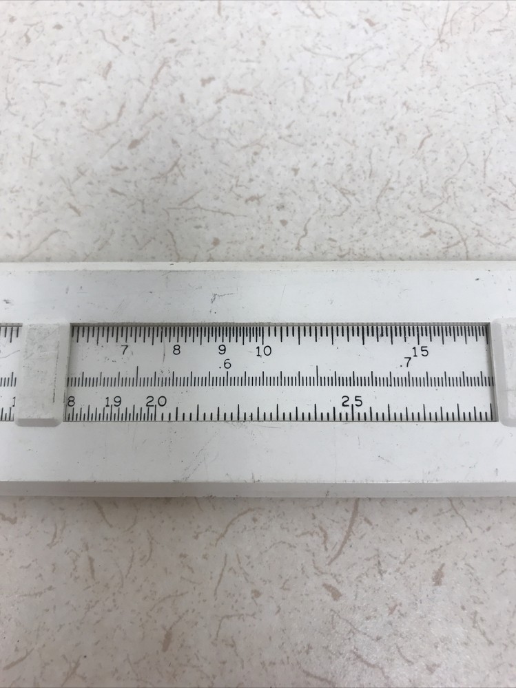 Vintage Slide Ruler Precision Sterling USA Tool Carpenter