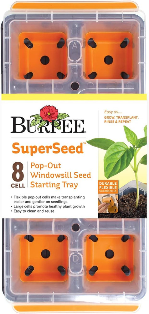 Superseed Windowsill Seed Starting Tray | 8 XL Cell | Seed Starter Tray