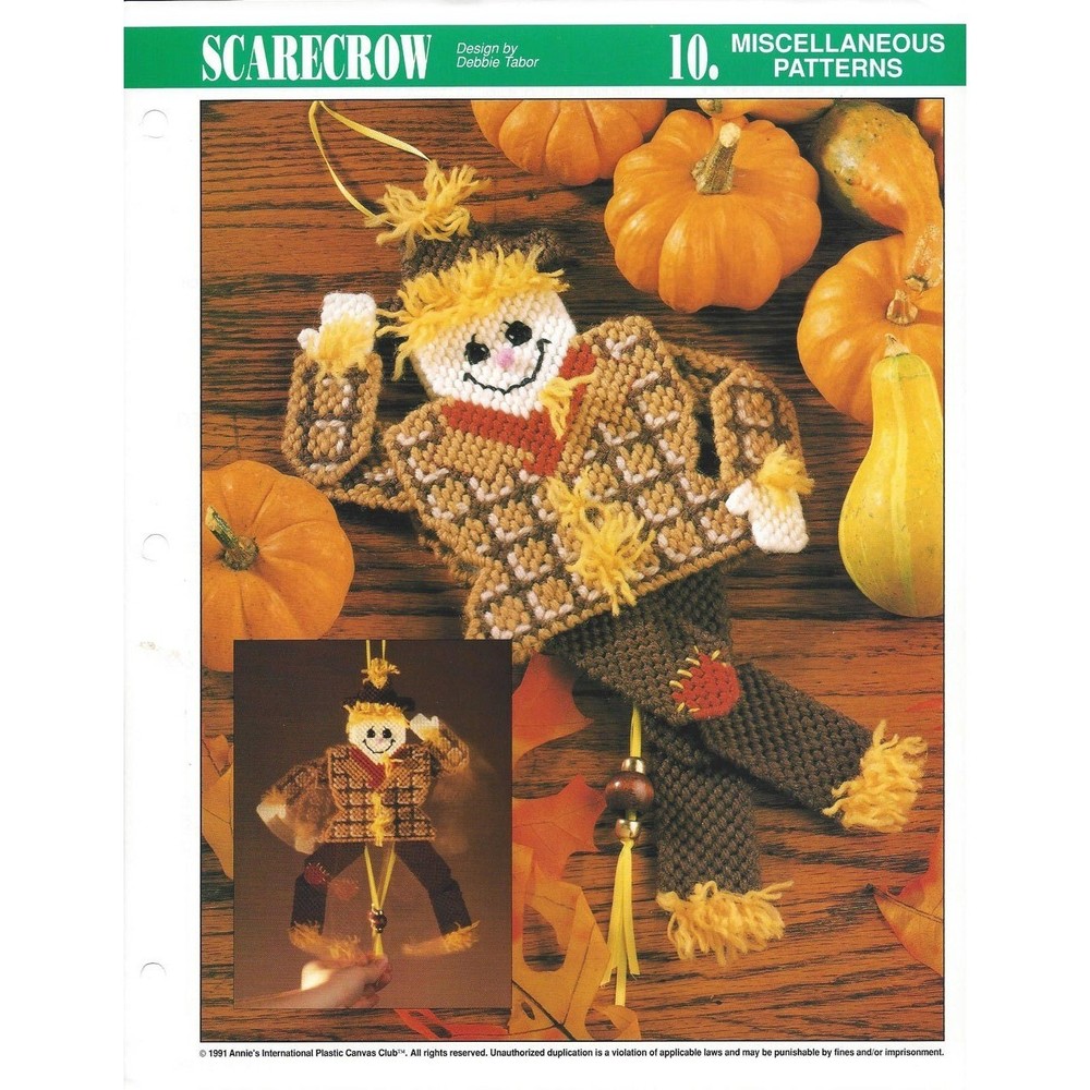 Scarecrow Plastic Canvas Pattern Annie's International Club