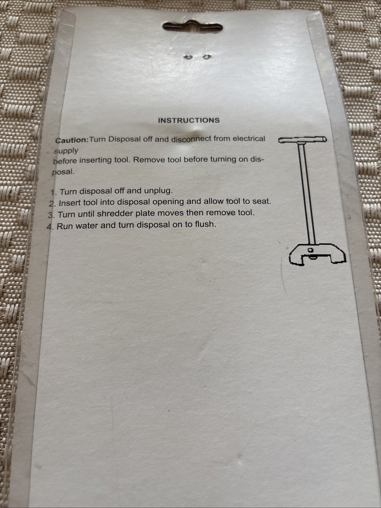 Lasco 13-2005 Tee Handle Garbage Disposal Tool - Quantity 1