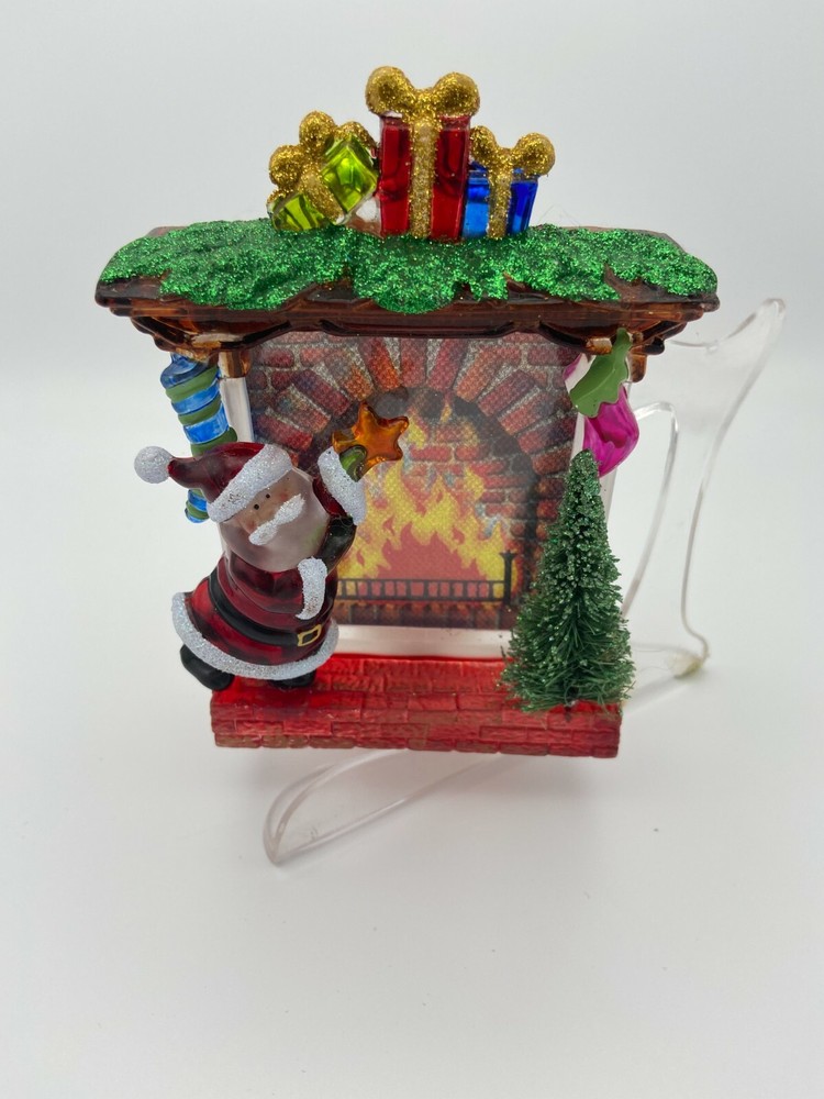 Midwest Christmas Santa at Fireplace Night Light