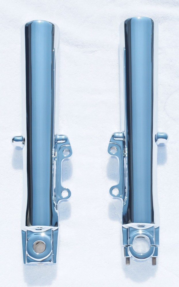 Harley Road King Custom FLHRS 2000-2013 Chrome Lower Slider Fork Legs Exchange