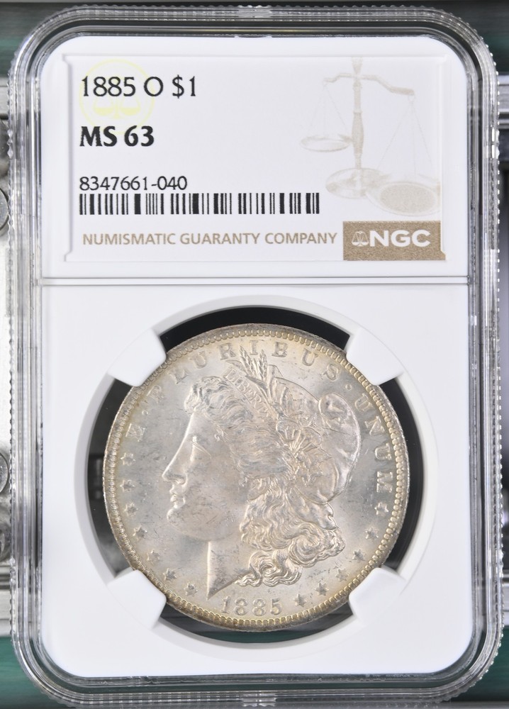 1885 O Morgan Silver Dollar NGC MS-63