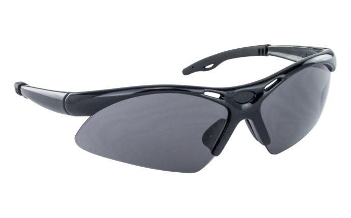 SAS Safety Diamondback Safe Glasses w/ Black Frame and Gray Lens Mechanics Work