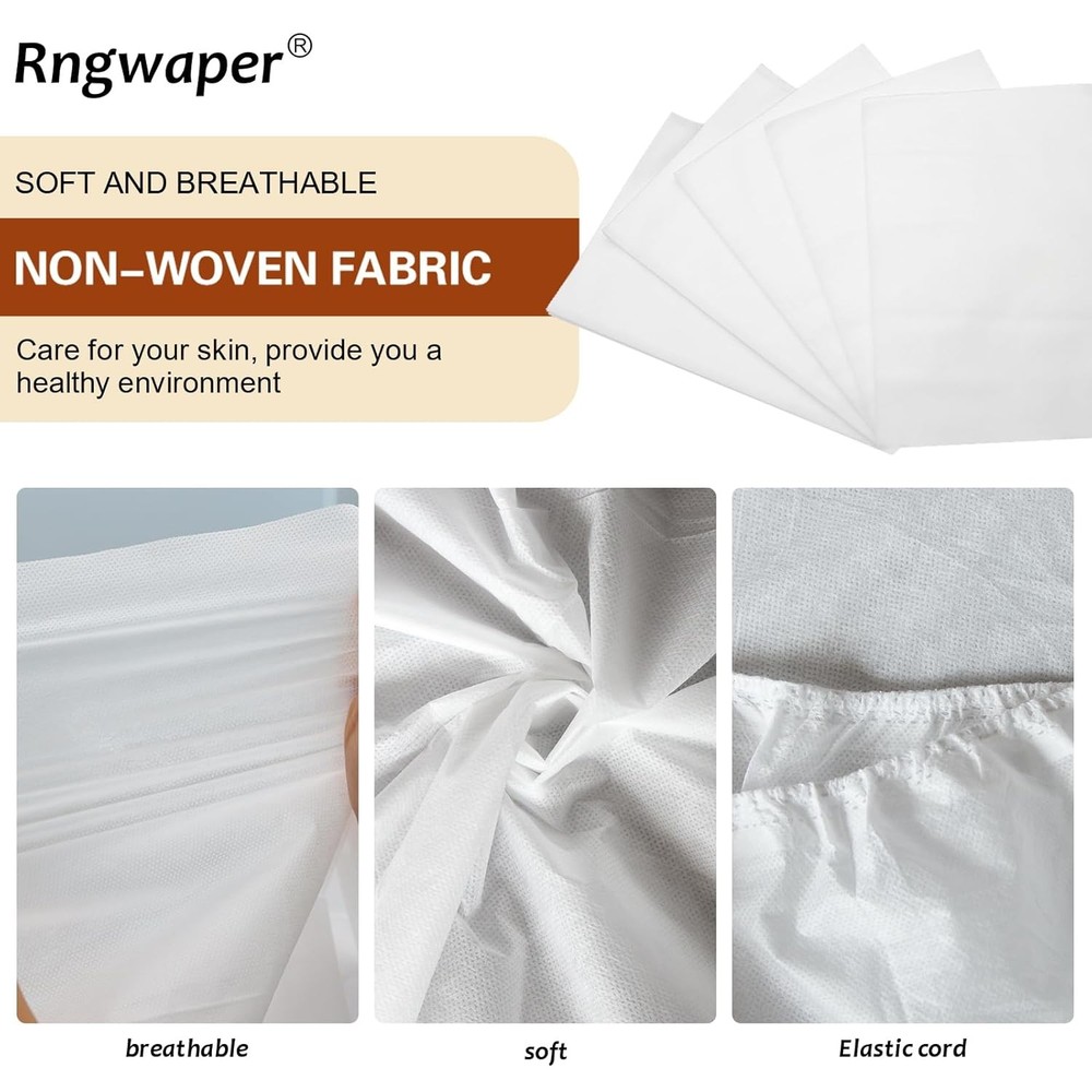 Disposable Thicken 30pc Fitted Massage Table Sheets, 25gsm Heavy Duty