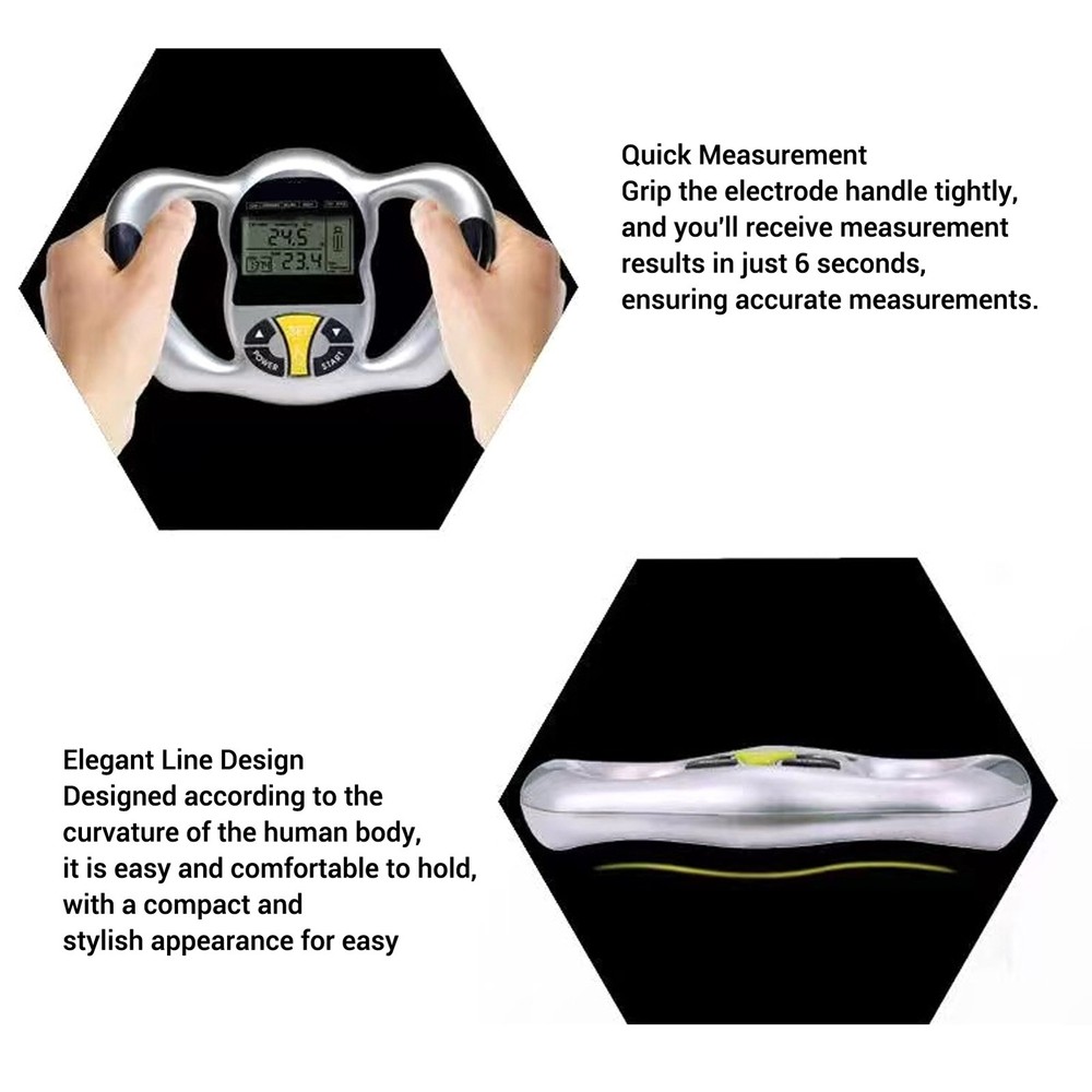 Body Fat Analyzer BMI Handheld Tester Electronic Measurement