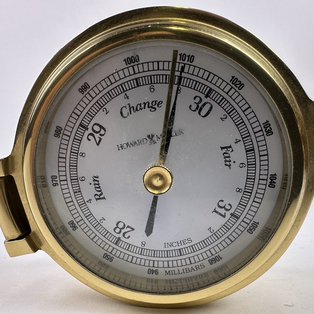Howard Miller Solid Brass First Mate Weather Barometer 625102