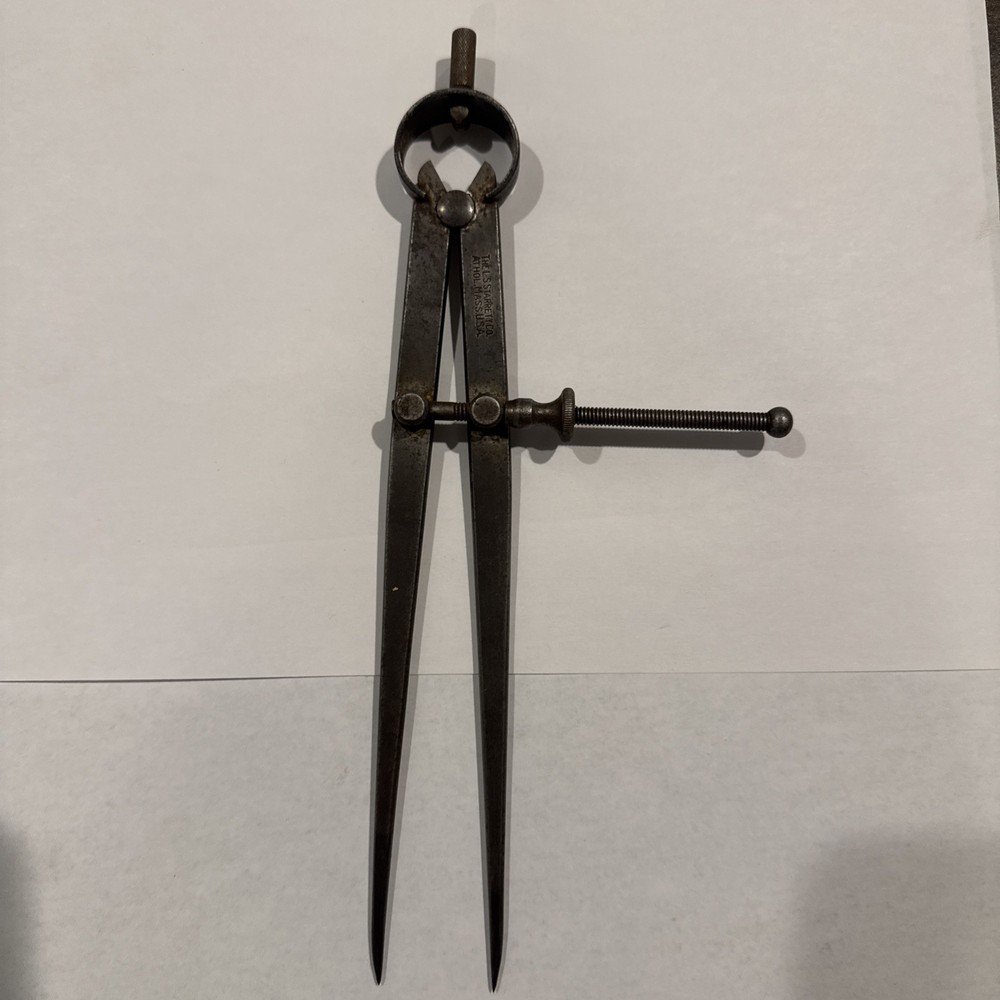 Vintage Starrett 6” Spring Divider/Calipers In Great Shape