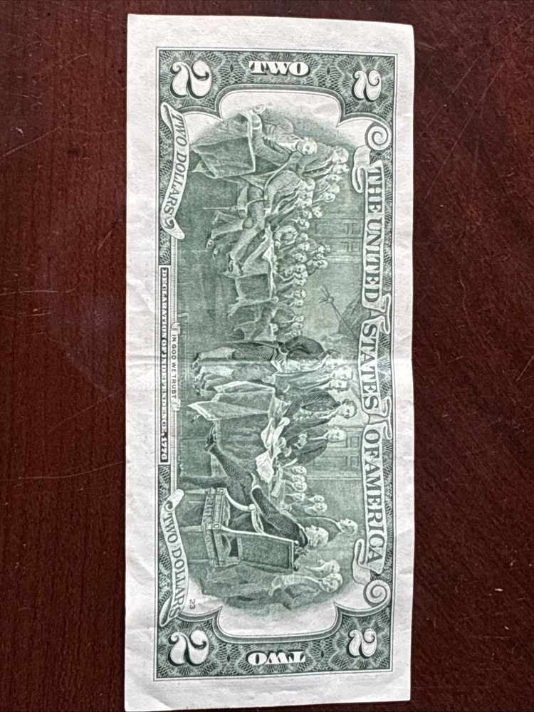 $2 Bill 2017 A, Misaligned Front Error C06419220A