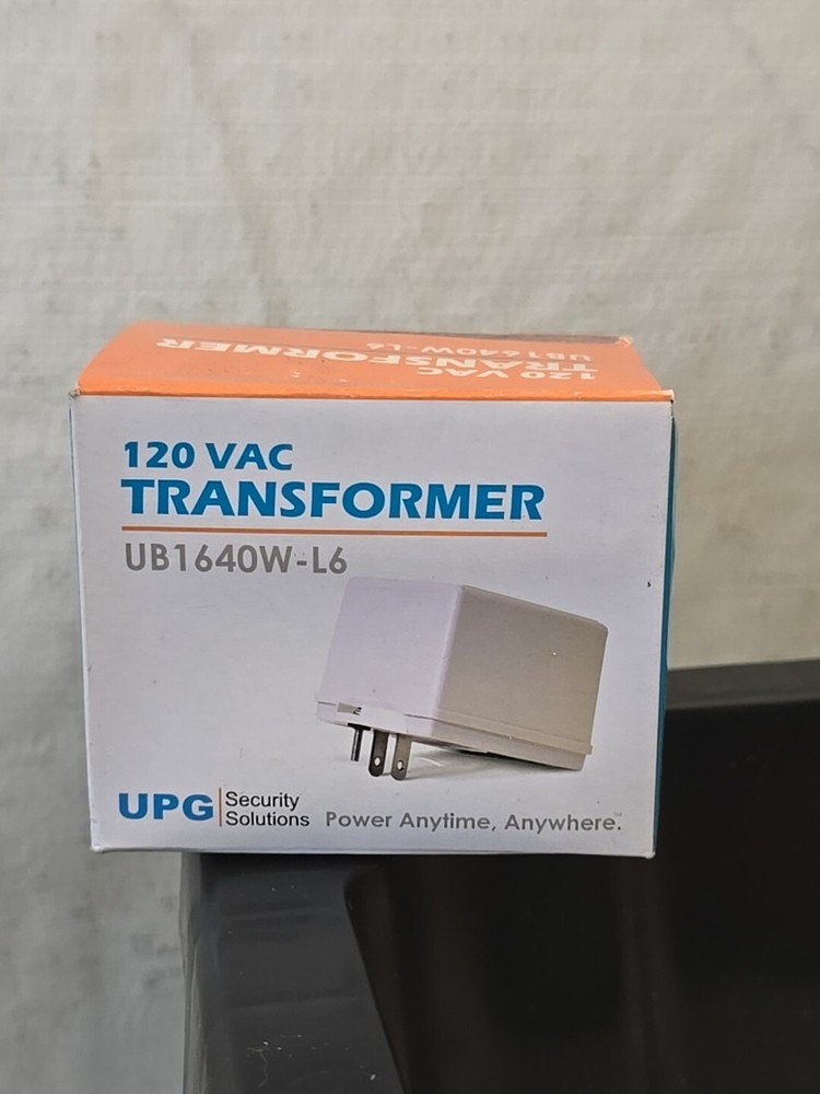 UPG Security Solutions Model No. UB1640W-L6 - 120VAC Transformer