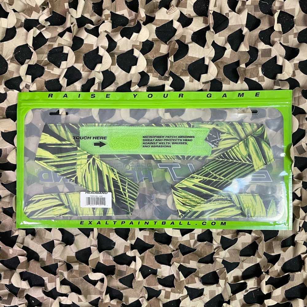 NEW Exalt Camouflage Headband - Tropical Leaf