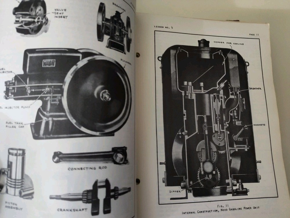 Vintage National Schools Practical Diesel Training Course Bound + 40 Booklets
